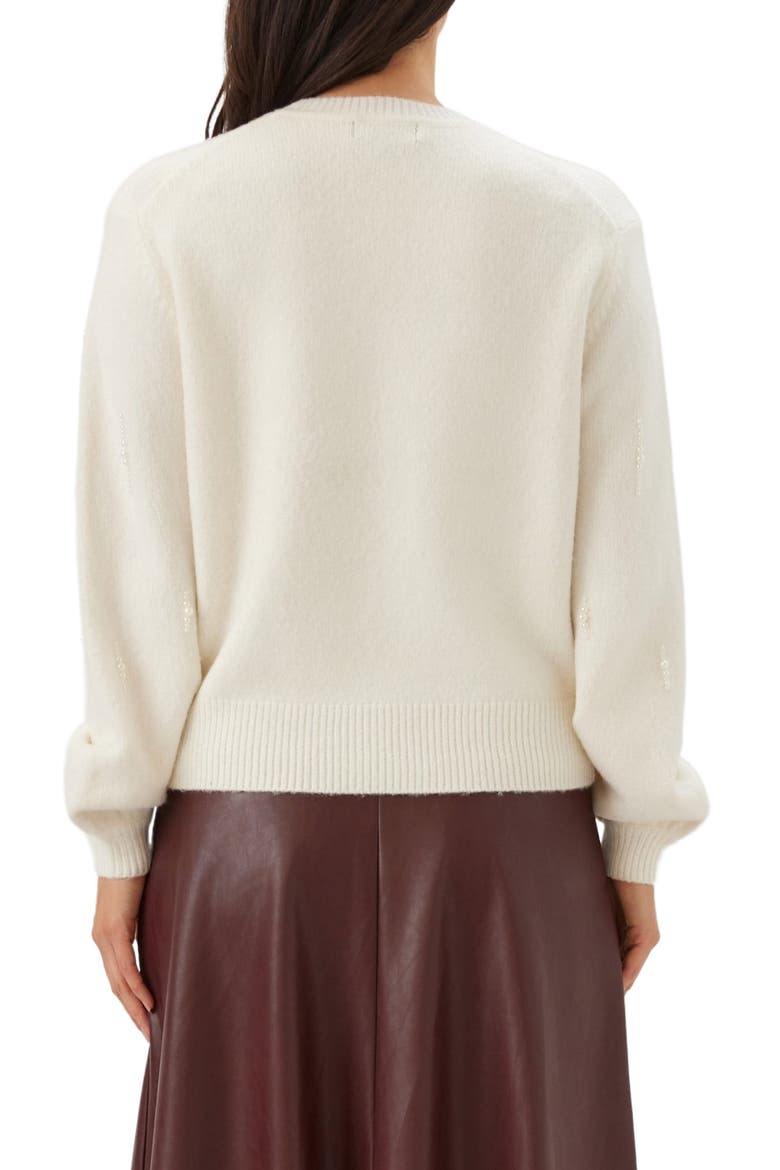 Bead Embellished Sweater, Alternate, color, CREAM