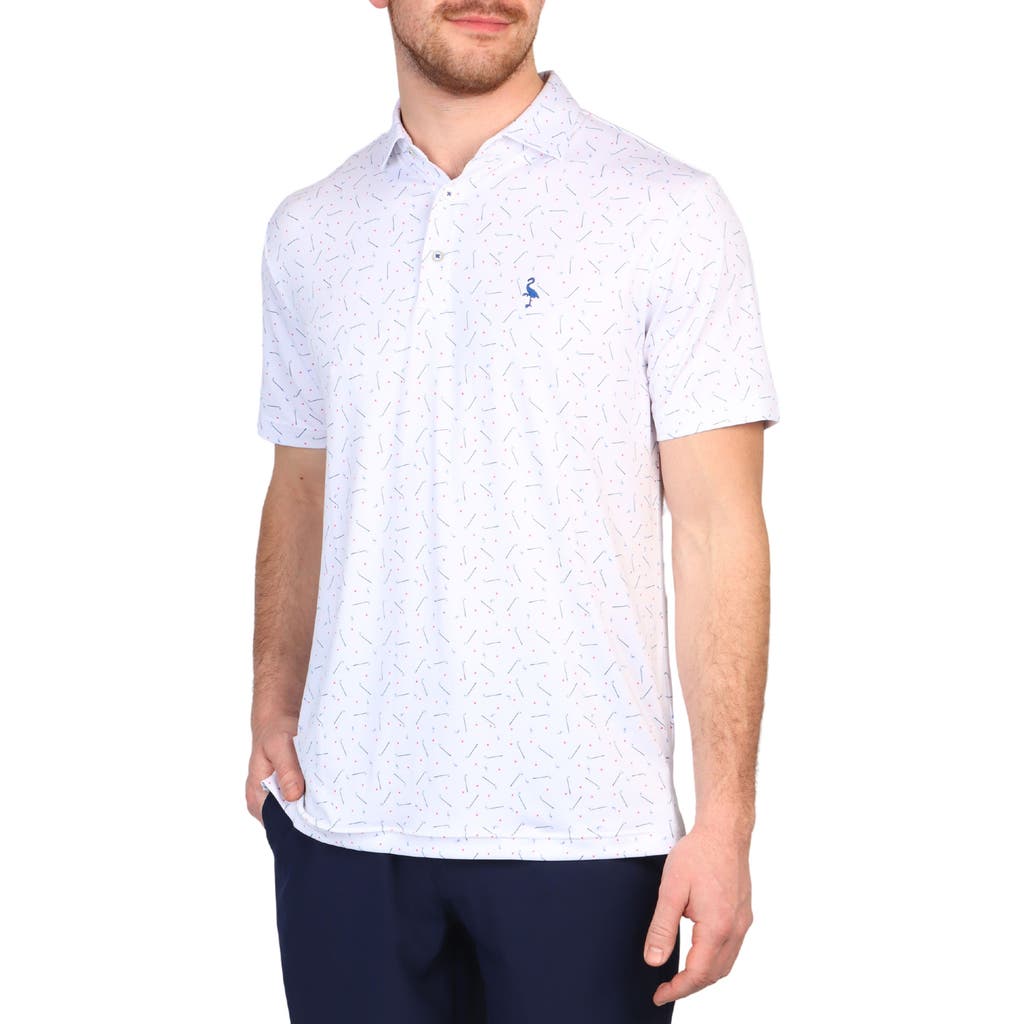 Tailorbyrd Golf Clubs Performance Golf Polo In White