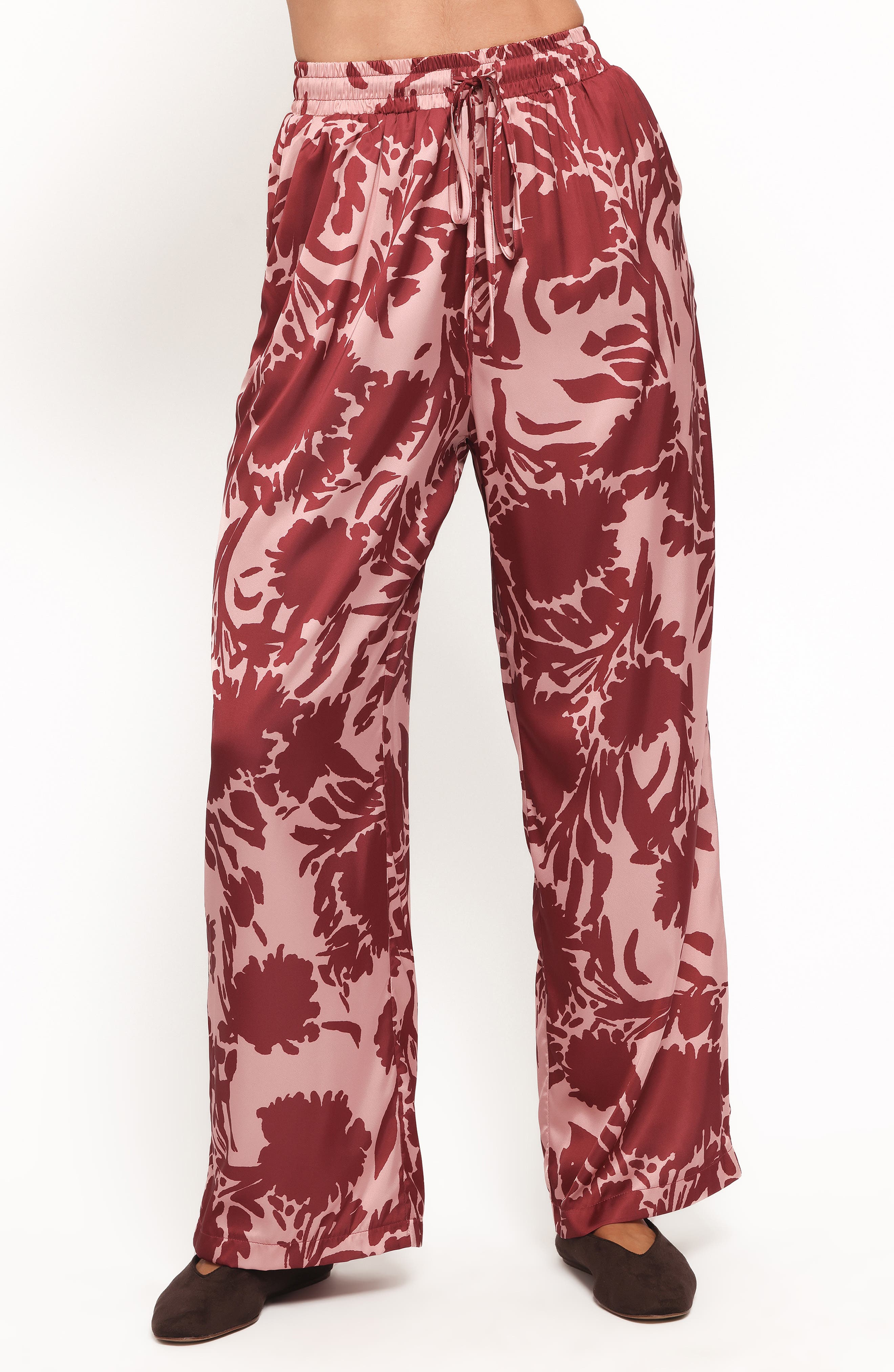 Petal & Pup Elysia Floral Print Wide-Leg Pants