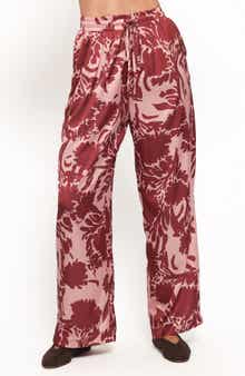 Petal & Pup Elysia Floral Print Wide-Leg Pants