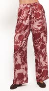Petal & Pup Elysia Floral Print Wide-Leg Pants