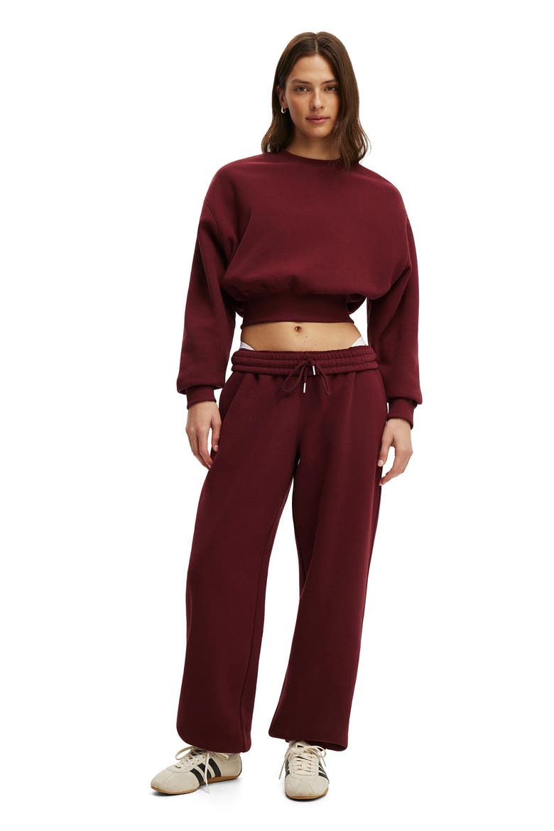 Women's Active Plush Boyfriend Jogger, Alternate, color, Gingerberry