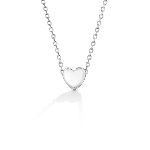 Dainty Puffed Heart Necklace