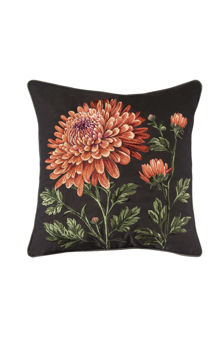 Mums - Ebony Pillow, Main, color, Red