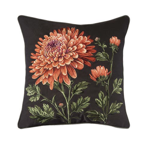 Mums - Ebony Pillow
