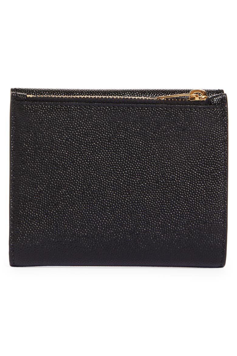 Uptown Leather Compact Wallet, Alternate, color, NERO