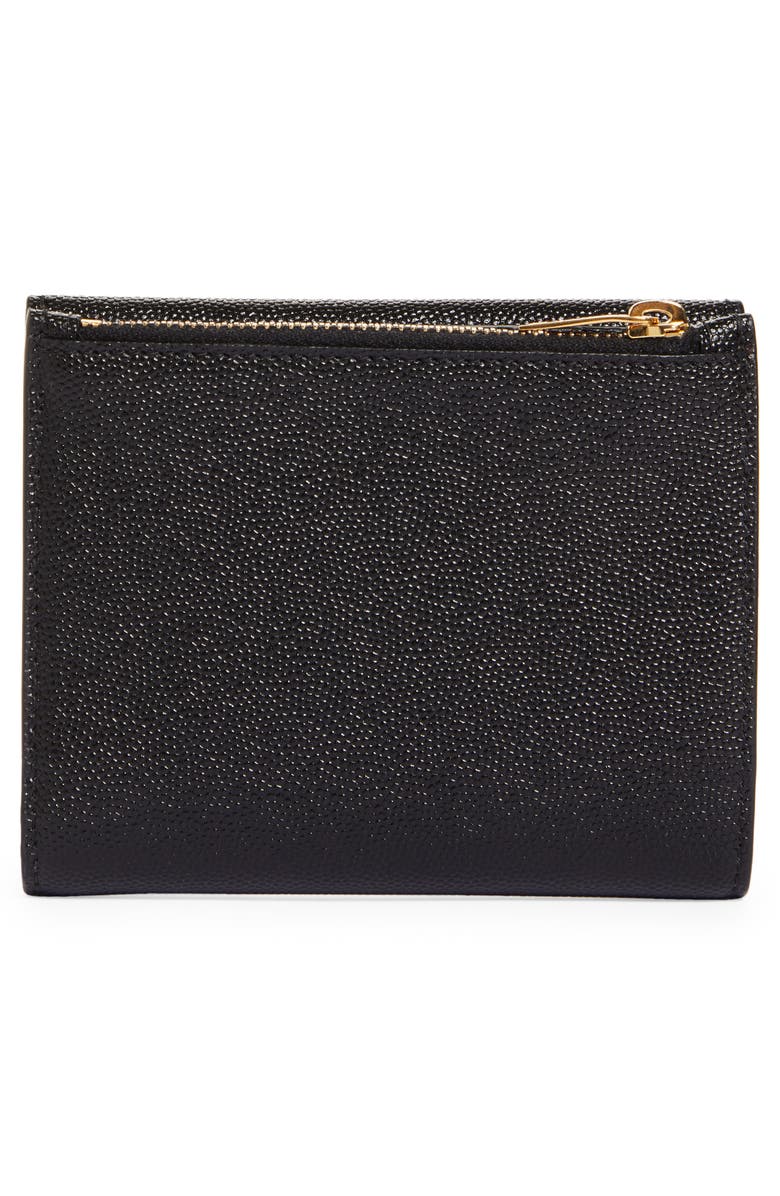 Saint Laurent Uptown Leather Compact Wallet, Alternate, color,