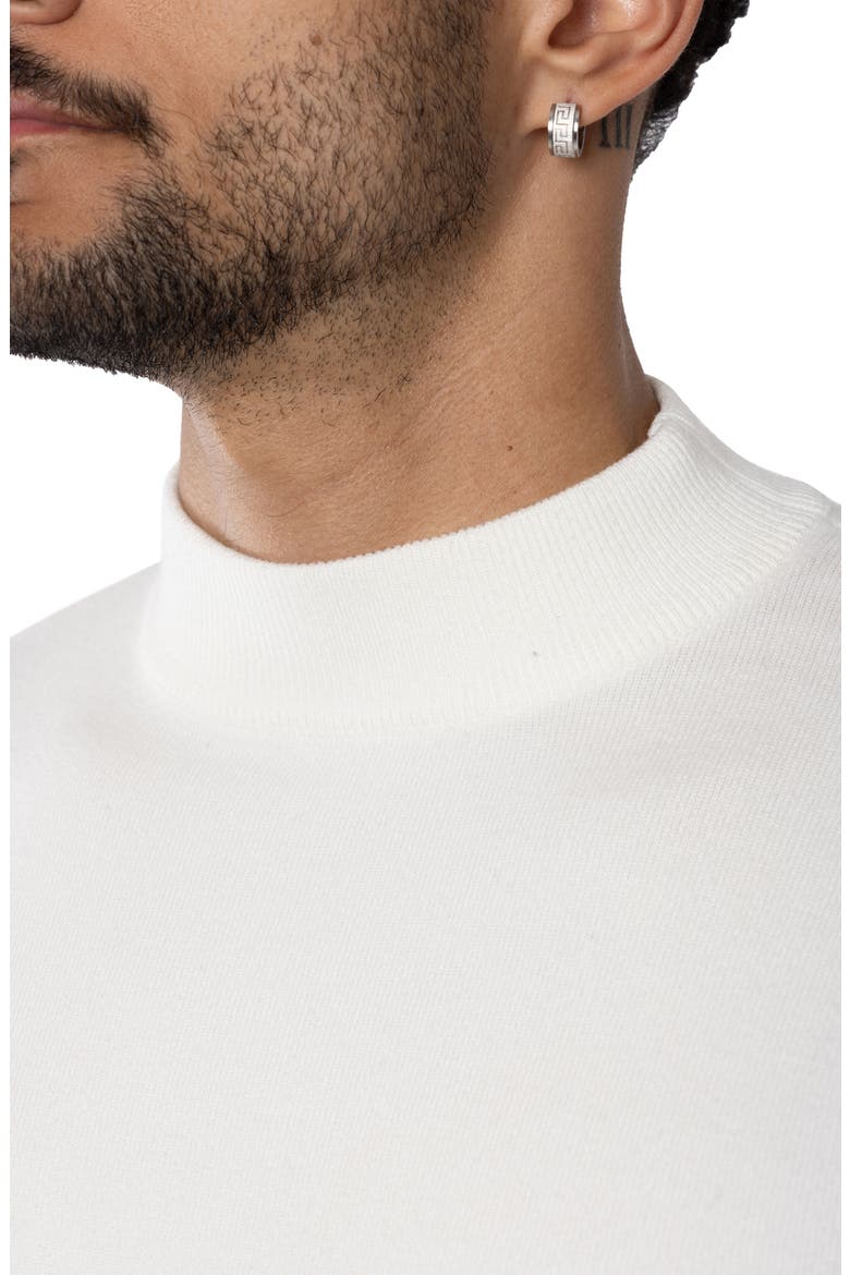 Core Mock Neck Knit Sweater, Alternate, color, OFF WHITE