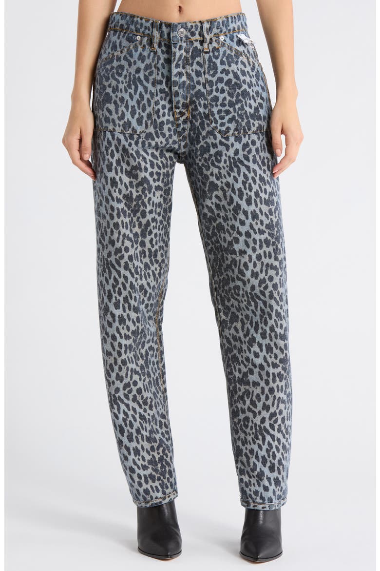 The Rewind Reversible High Waist Crop Barrel Leg Jeans, Alternate, color, DARK SANTA CRUZ