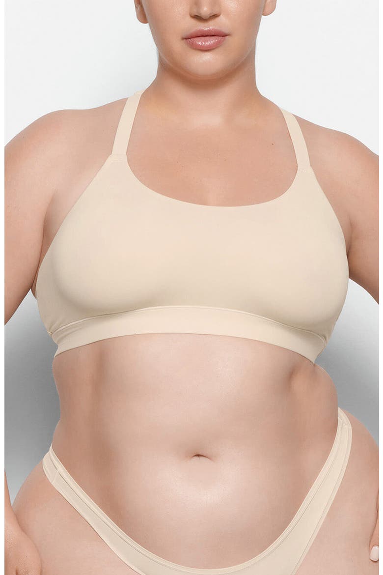 Fits Everybody Racerback Bralette, Main, color, SAND