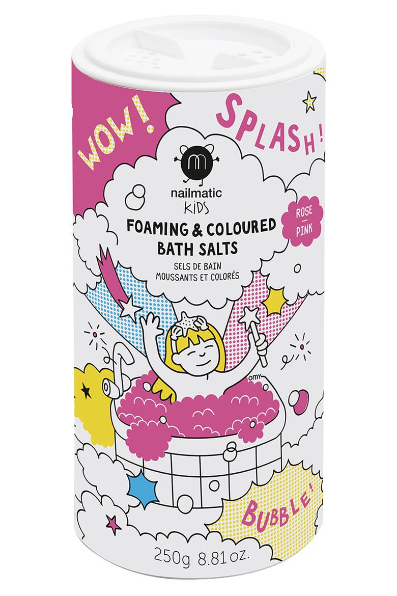 Foaming Bath Salts For Kids, Main, color, PINK