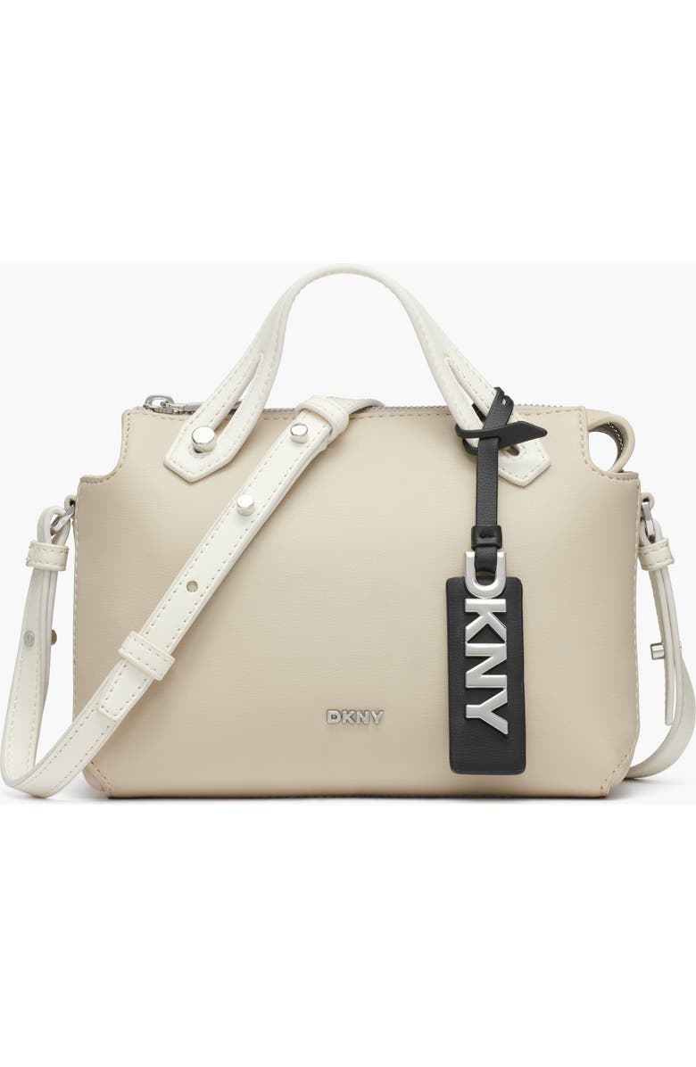 DKNY Louisa Small Satchel, Main, color, Light Taupe Combo