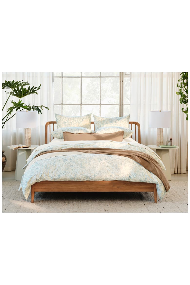 Solana Organic Cotton Duvet Cover, Alternate, color, TIDAL/ DOE