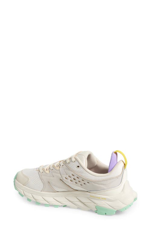 Hoka Anacapa Breeze Aero Low Breathable Trail Running Shoe In Alabaster/mint Fluorite