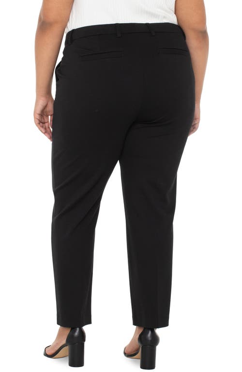 Liverpool Los Angeles Kelsey High Waist Tapered Ponte Pants In Black
