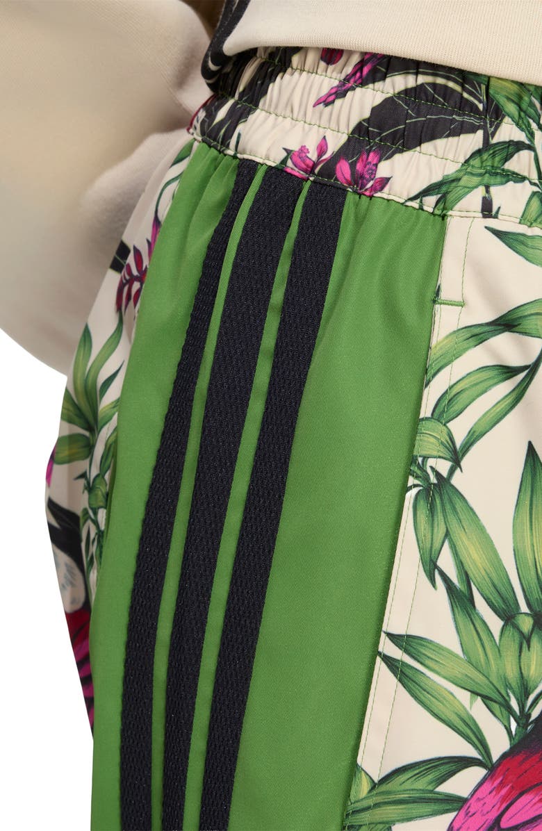 adidas x FARM Rio Premium Pants, Alternate, color, Crew Green/Linen/ Fuchsia