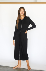 By Tess Collection Hoodie Dress Maxi