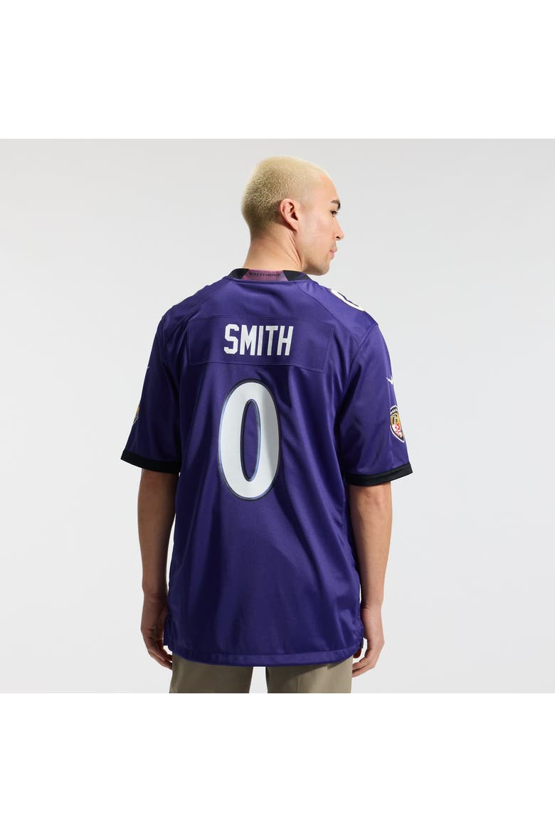 Men's Nike Roquan Smith Purple Baltimore Ravens Team Game Jersey, Alternate, color, Purple