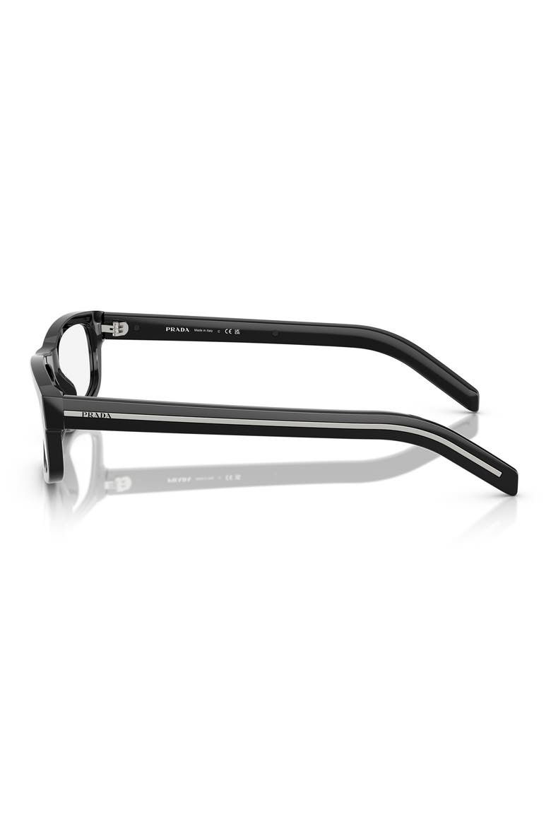 57mm Rectangle optical glasses, Alternate, color, BLACK