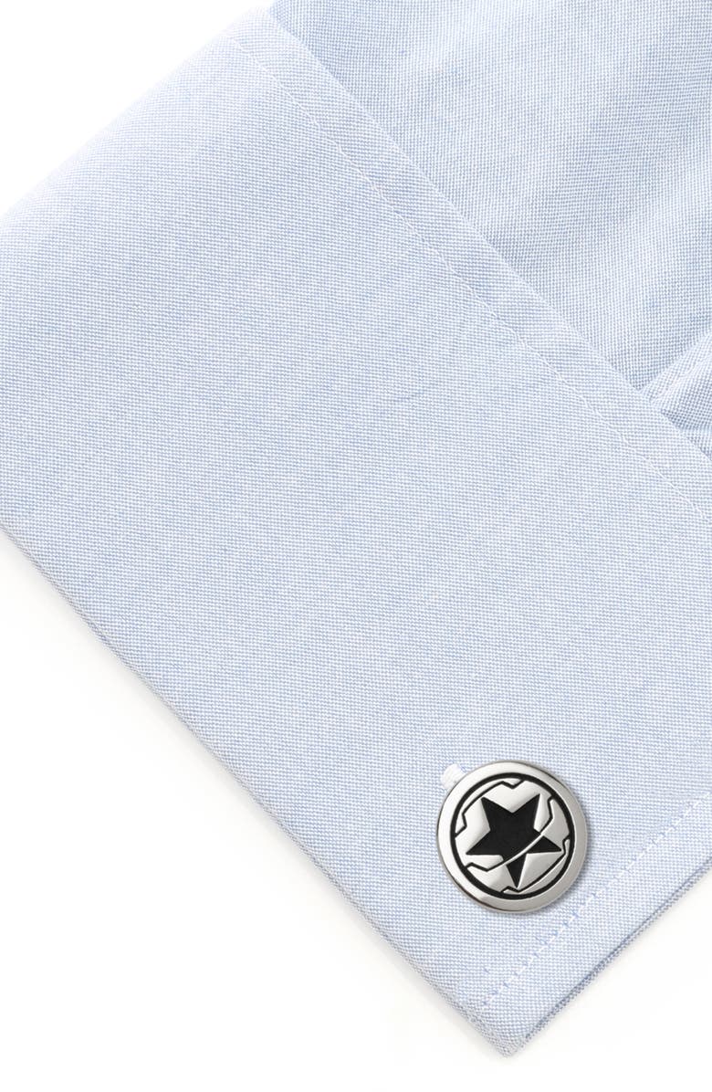 Cufflinks, Inc. Winter Soldier Cuff Links, Alternate, color, Silver
