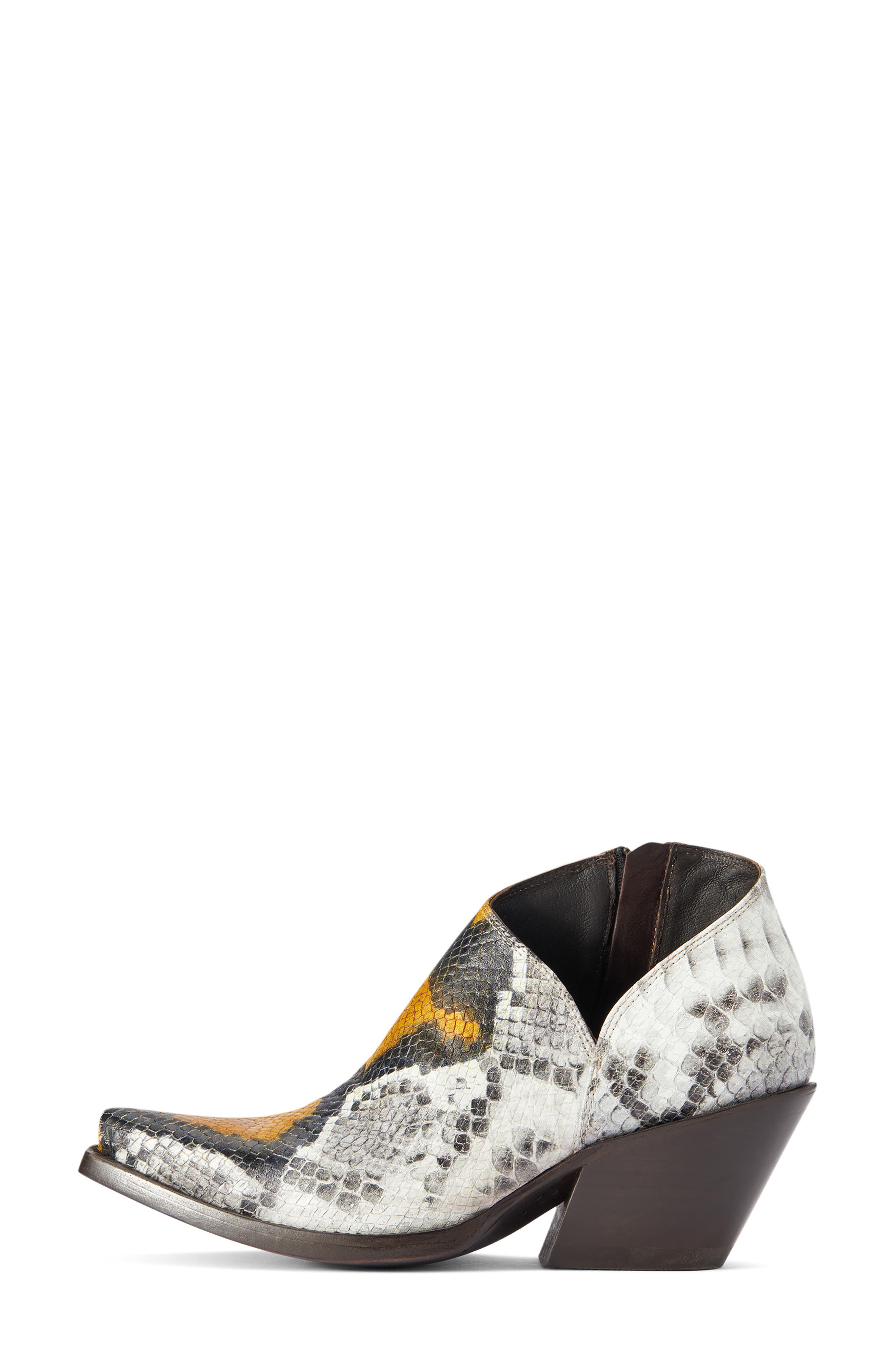 Ariat Jolene Snake Embossed Western Boot, Alternate, color, Yellow Multi