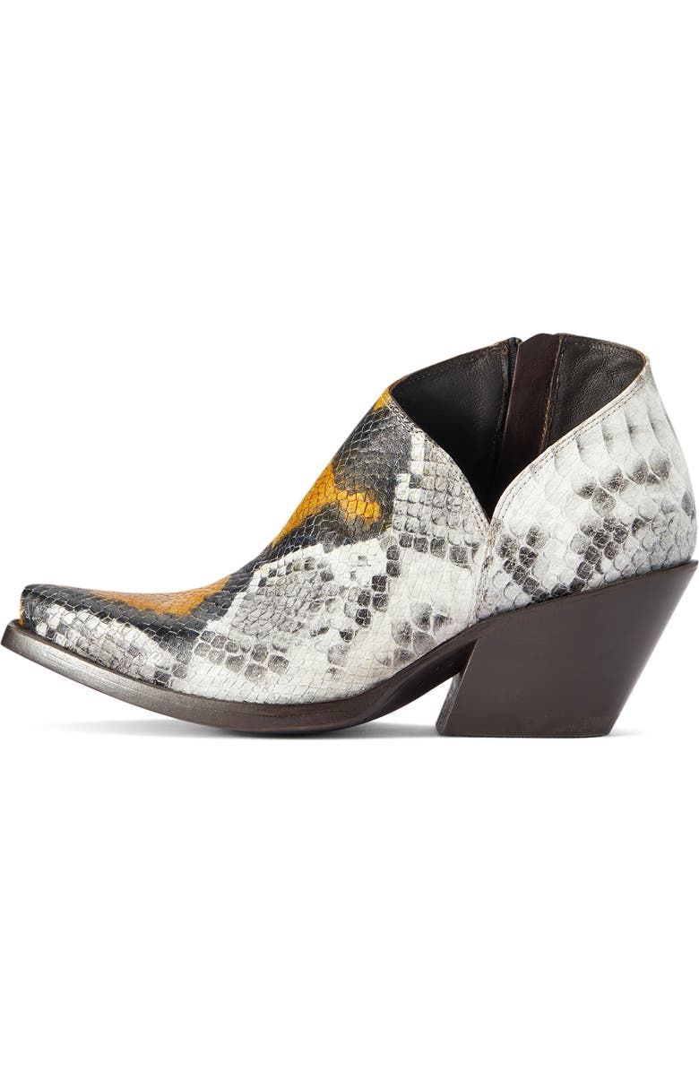 Ariat Jolene Snake Embossed Western Boot, Alternate, color, Yellow Multi