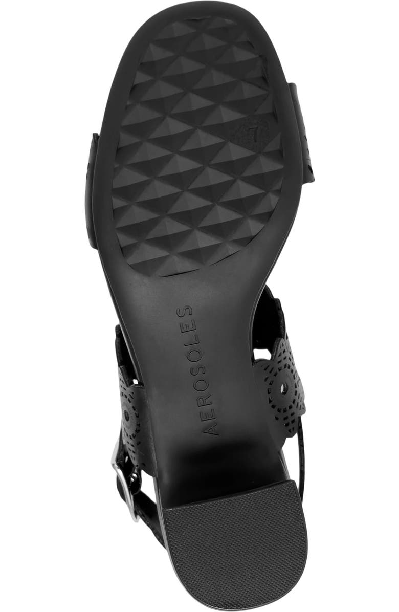 Aerosoles Glen Slingback Sandal, Alternate, color, Black Perf Fx Nappa
