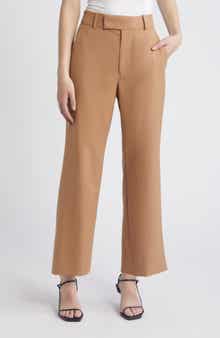 FRAME Easy Slim Wool Blend Crop Pants