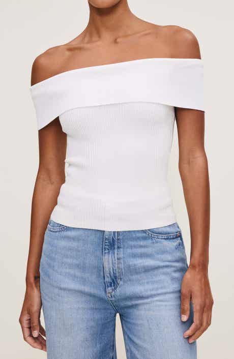 DL1961 Off the Shoulder Rib Top