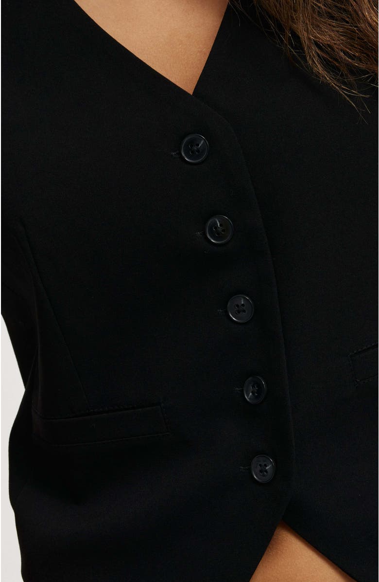 Cotton On Women's Luis Suiting Vest, Alternate, color, Black
