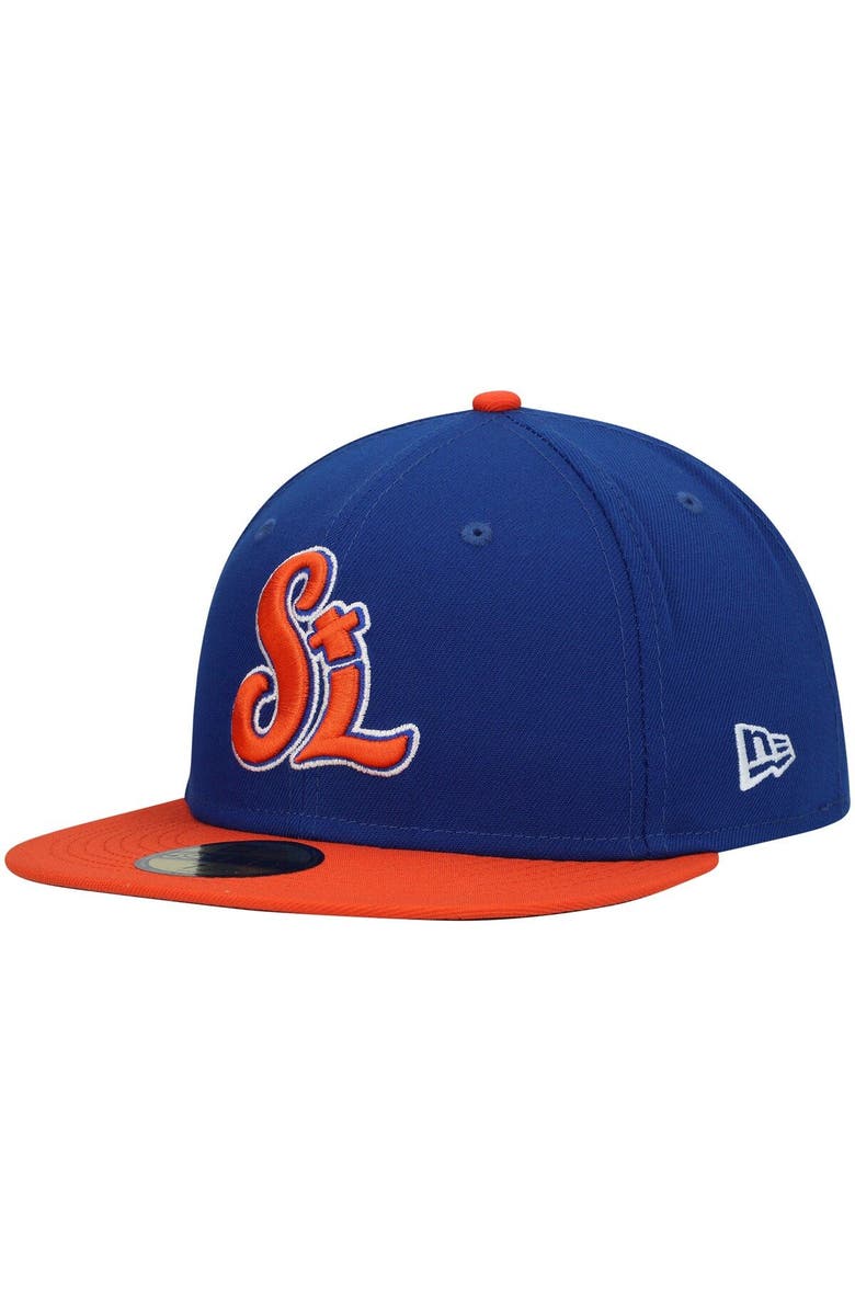 New Era Men's New Era Blue St. Lucie Mets Authentic Collection Team Home 59FIFTY Fitted Hat, Alternate, color, Blue