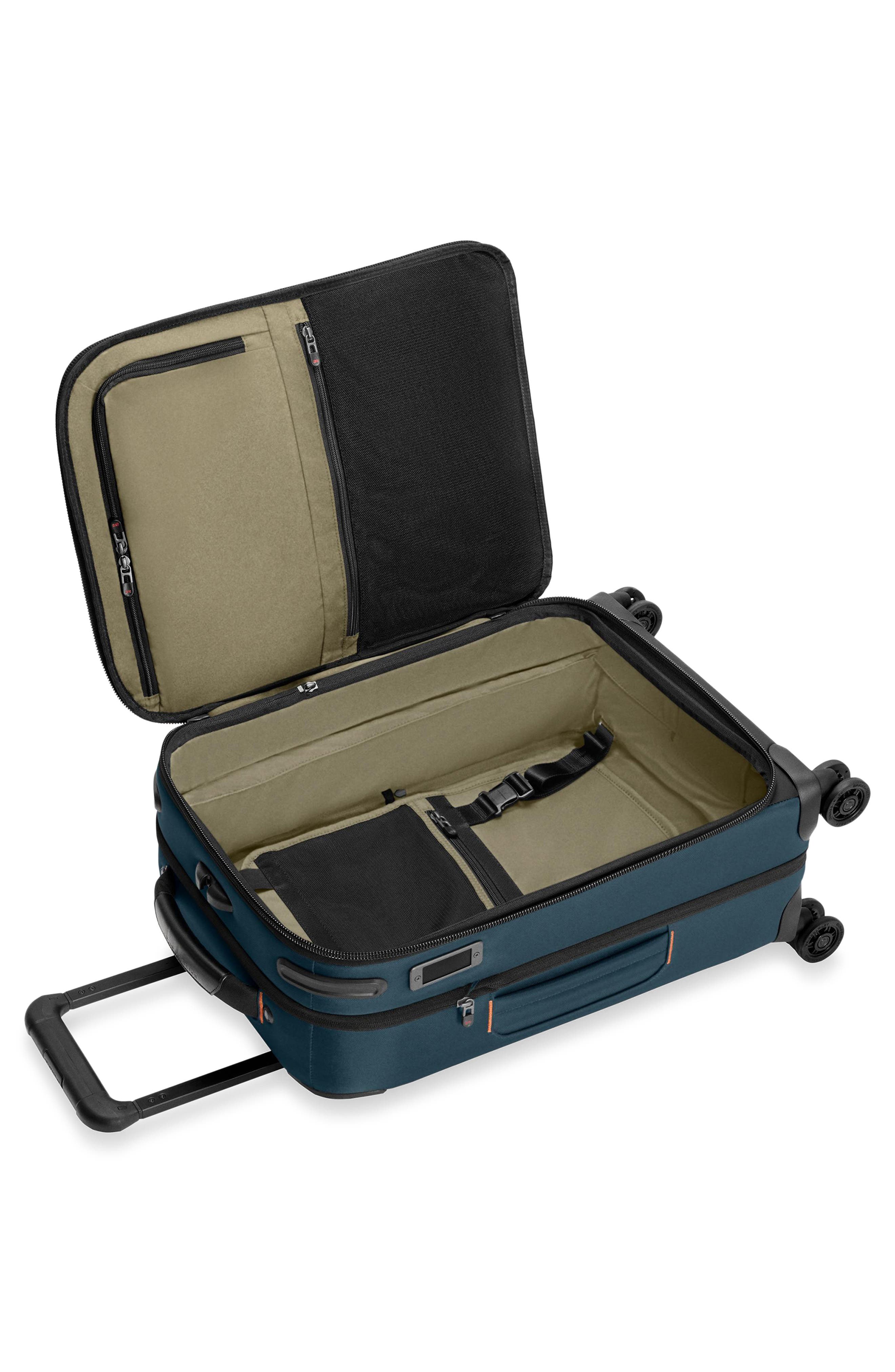 Briggs & Riley ZDX Essential 22-Inch Expandable Carry-On Spinner Suitcase, Alternate, color, Ocean