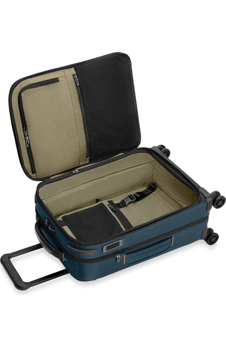 Briggs & Riley ZDX Essential 22-Inch Expandable Carry-On Spinner Suitcase, Alternate, color, Ocean