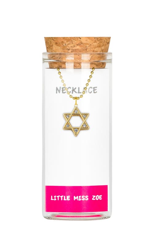 Little Miss Zoe Star Of David Charm Necklace