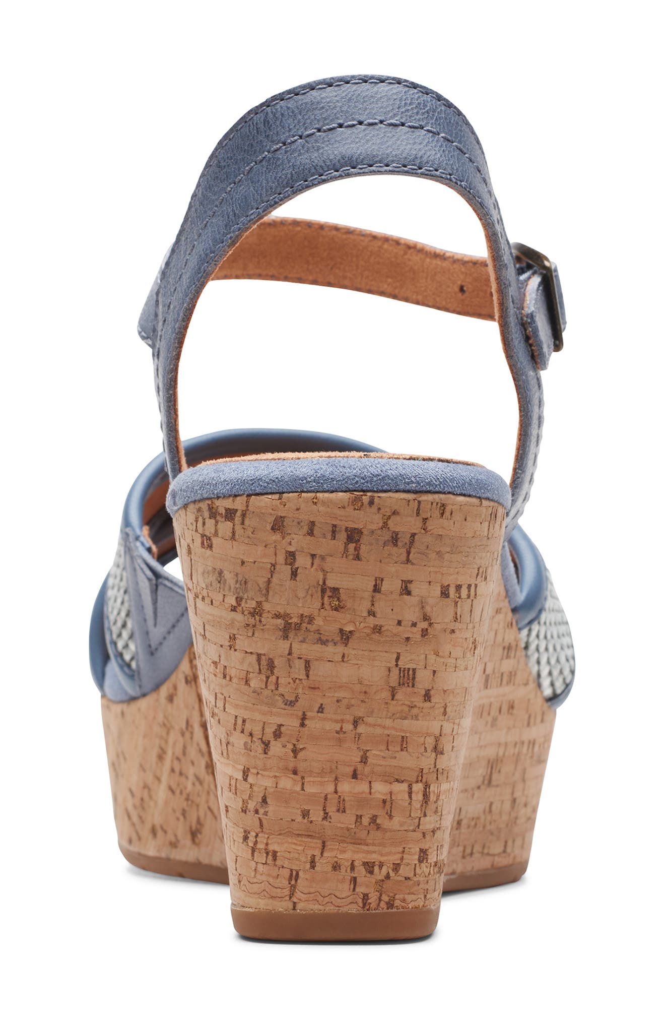 Clarks<sup>®</sup> Elleri Plum Wedge Sandal, Alternate, color, 