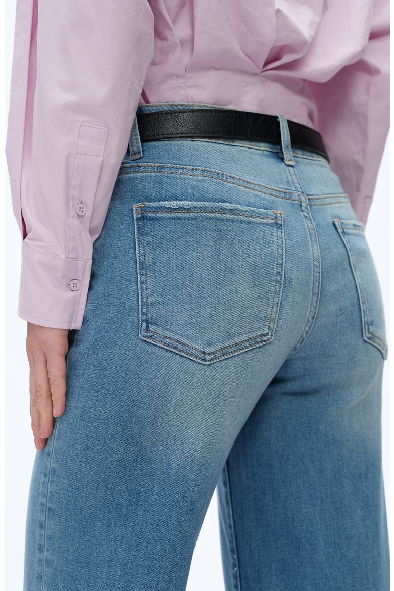 Low Rise Ankle Wide Leg Jeans, Alternate, color, RETRO LIGHT BLUE
