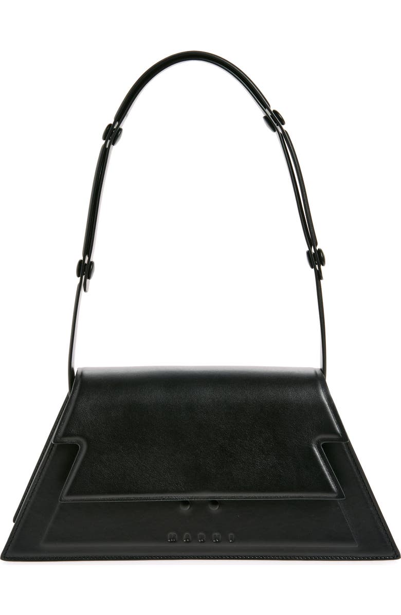 Marni Medium Trunkoise Leather Shoulder Bag, Main, color,