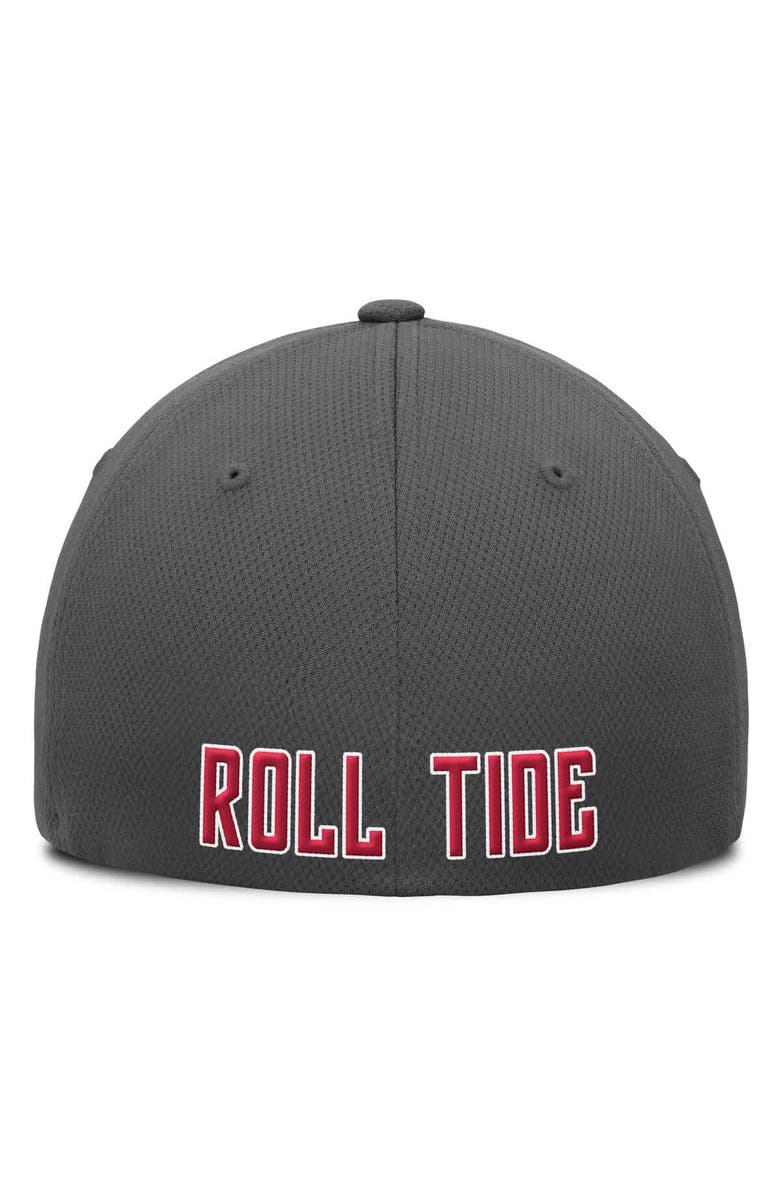 TOP OF THE WORLD Men's Top of the World  Charcoal Alabama Crimson Tide Reflex Logo Flex Hat, Alternate, color, 