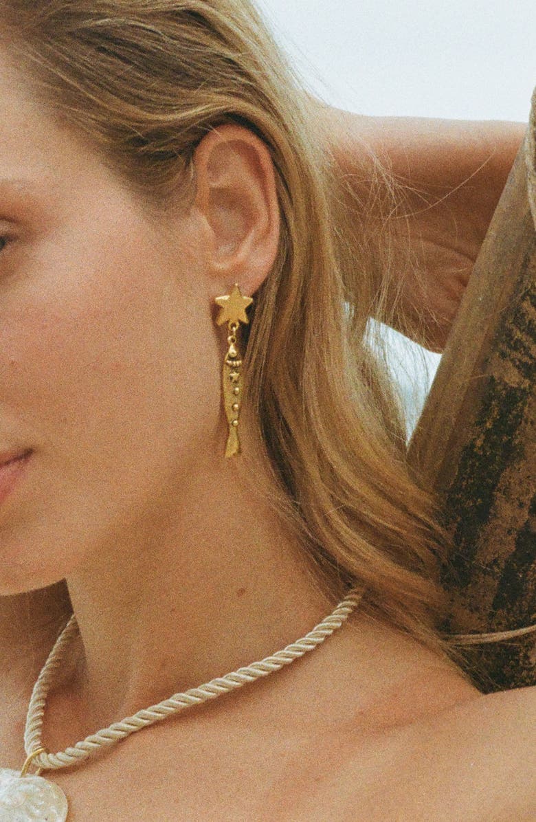 sccollection Finn Earrings, Alternate, color, Gold