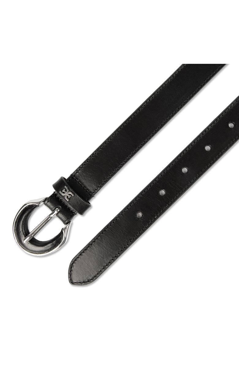 Sam Edelman Leather Inlay Belt, Alternate, color, Black