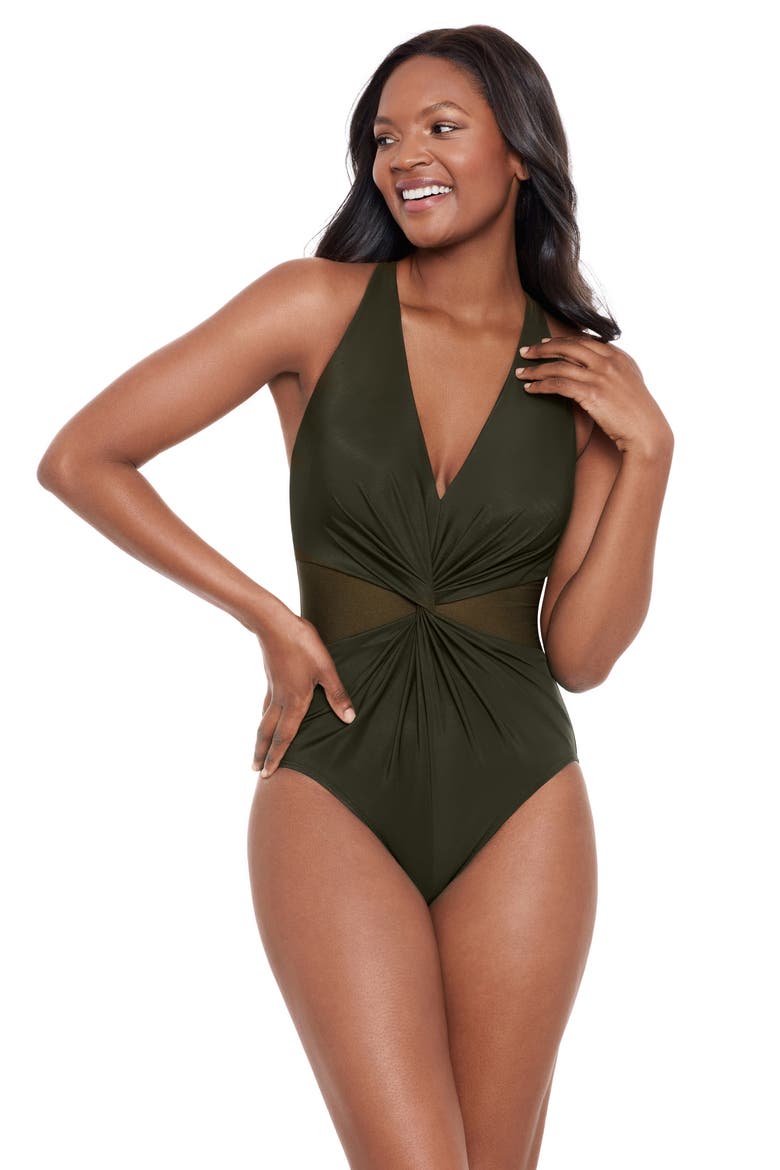 Illusionist Wrapture One-Piece Swimsuit, Alternate, color, NRI