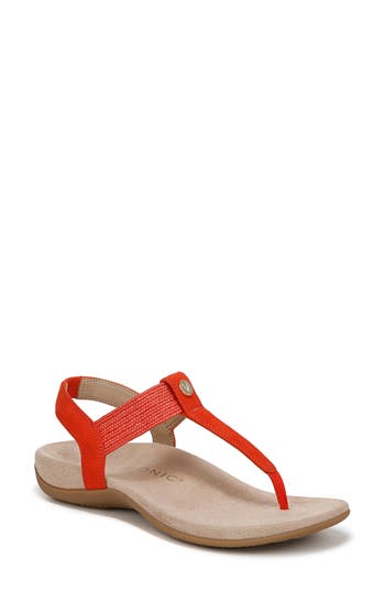 Vionic Brea T-strap Sandal In Red