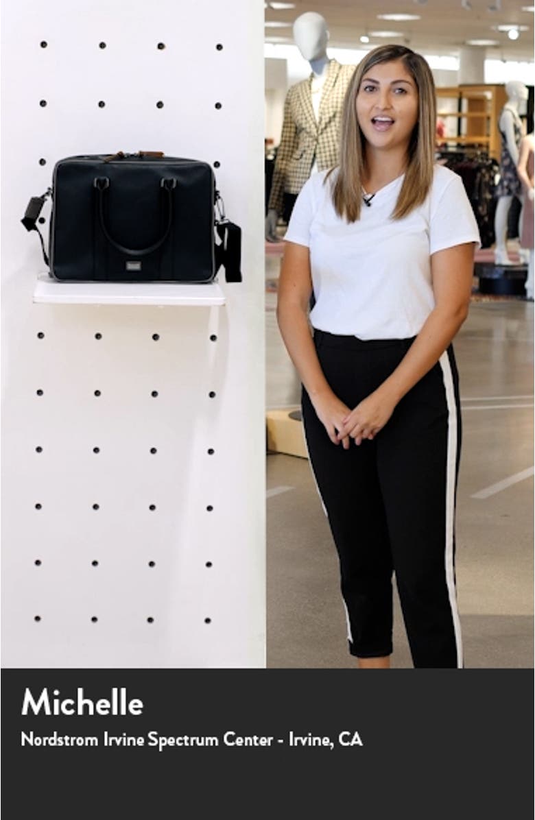 Textured Faux Leather Document Briefcase, sales video thumbnail