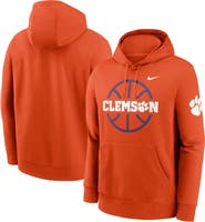 Nike Men's Nike  Orange Clemson Tigers Basketball Icon Club Fleece Pullover Hoodie