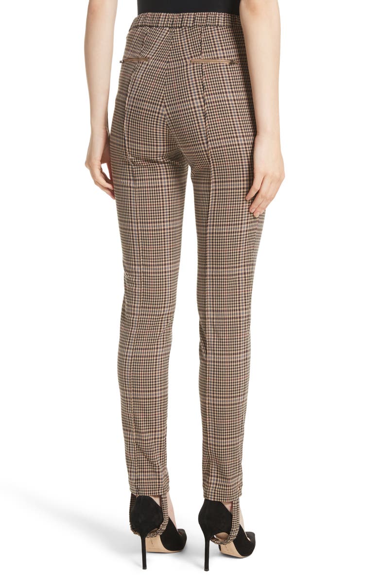 Tracy Reese Plaid Stirrup Pants, Alternate, color, 