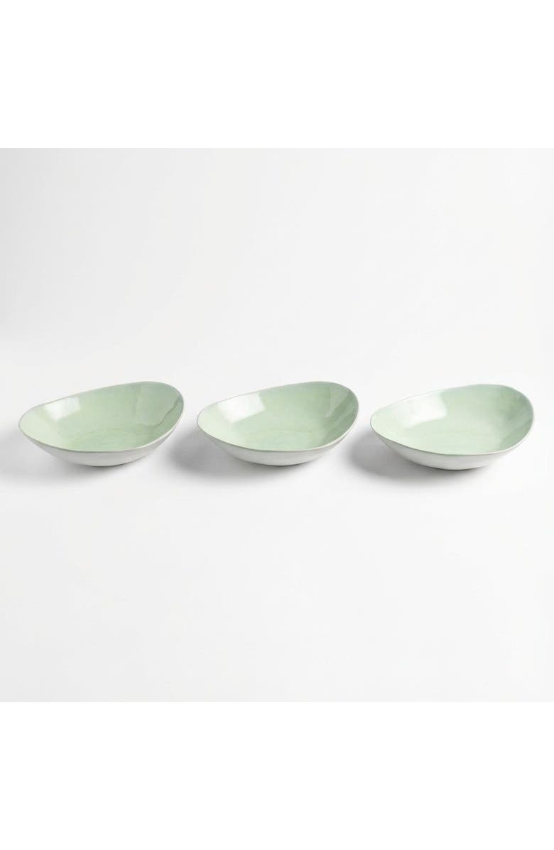 Zsa Zsa Zsu Fonte Stoneware Dessert Plate 8.6 In Set Of 3, Main, color, Green