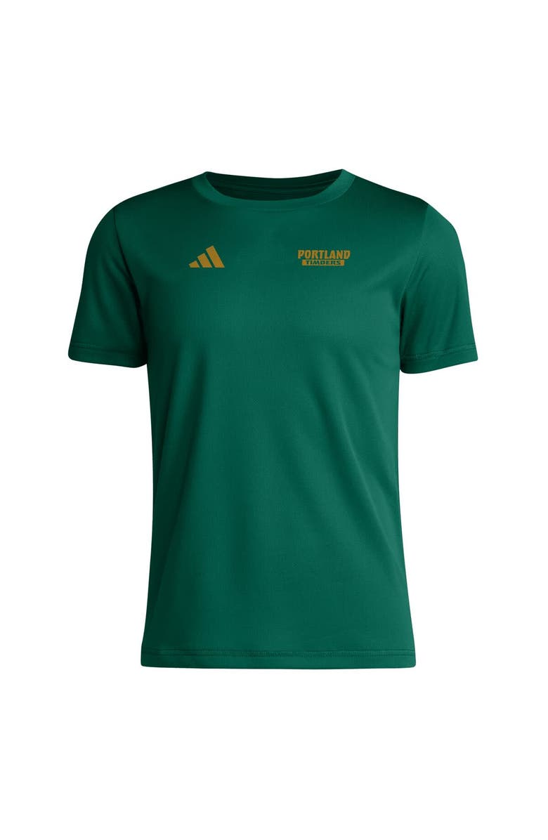 adidas Youth adidas  Green Portland Timbers Local Wrap T-Shirt, Alternate, color, 