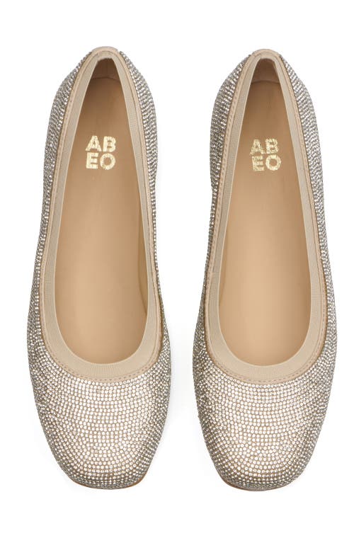 Abeo Cadence Ballet Flat In Gold Sparkle - Regular