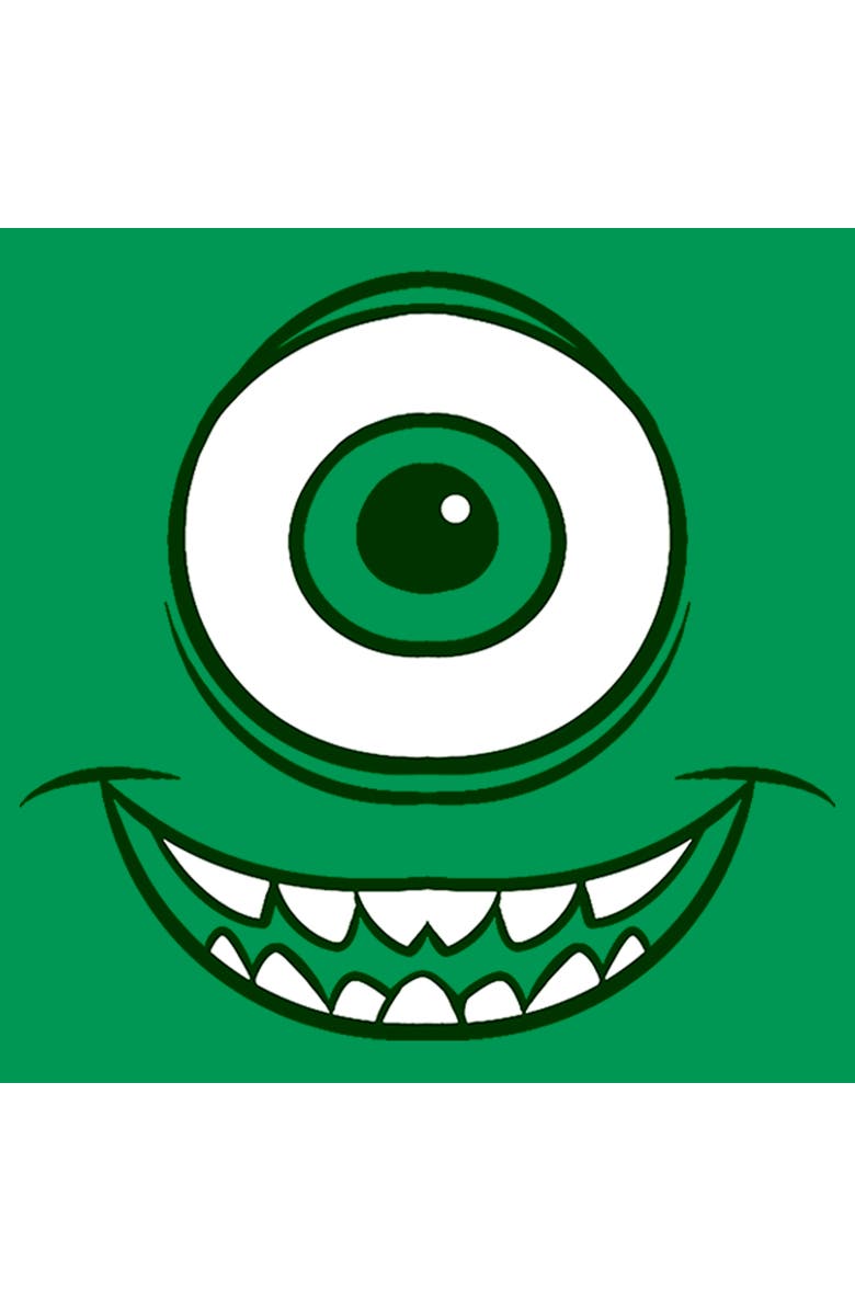 Monsters Inc Men's Monsters Inc Mike Wazowski Eye Graphic T-Shirt, Alternate, color, Kelly Green
