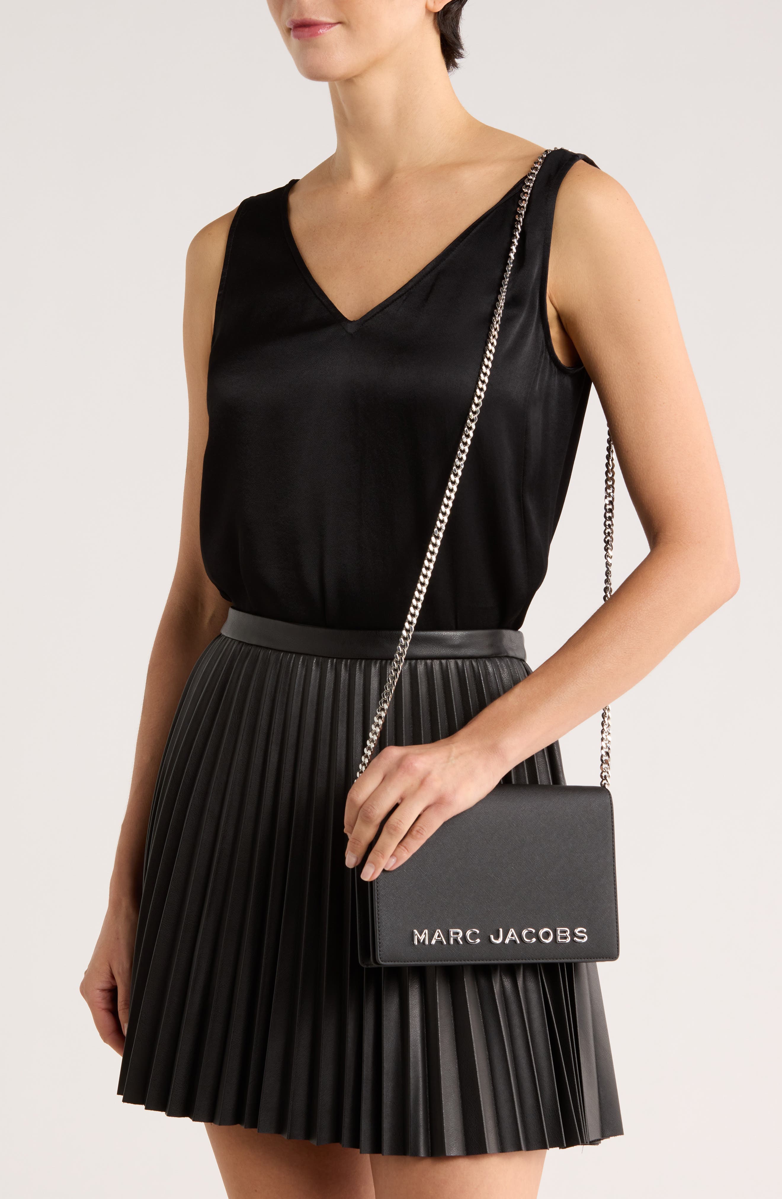 Marc Jacobs Trademarc 2.0 SLG Party on a Chain Clutch, Alternate, color, 